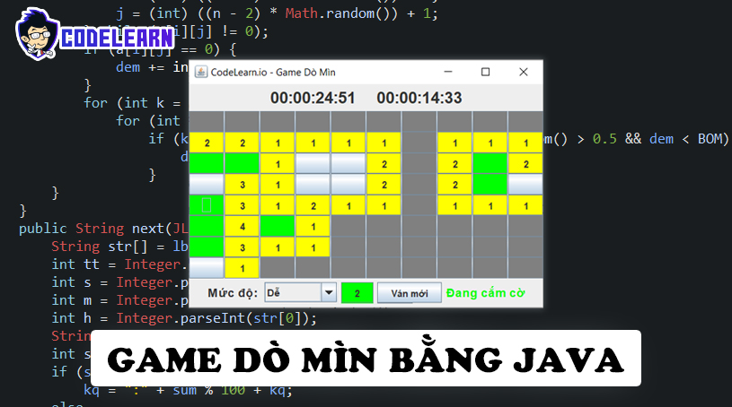 Làm Game Dò Mìn Bằng Java (Phần 1) | CodeLearn