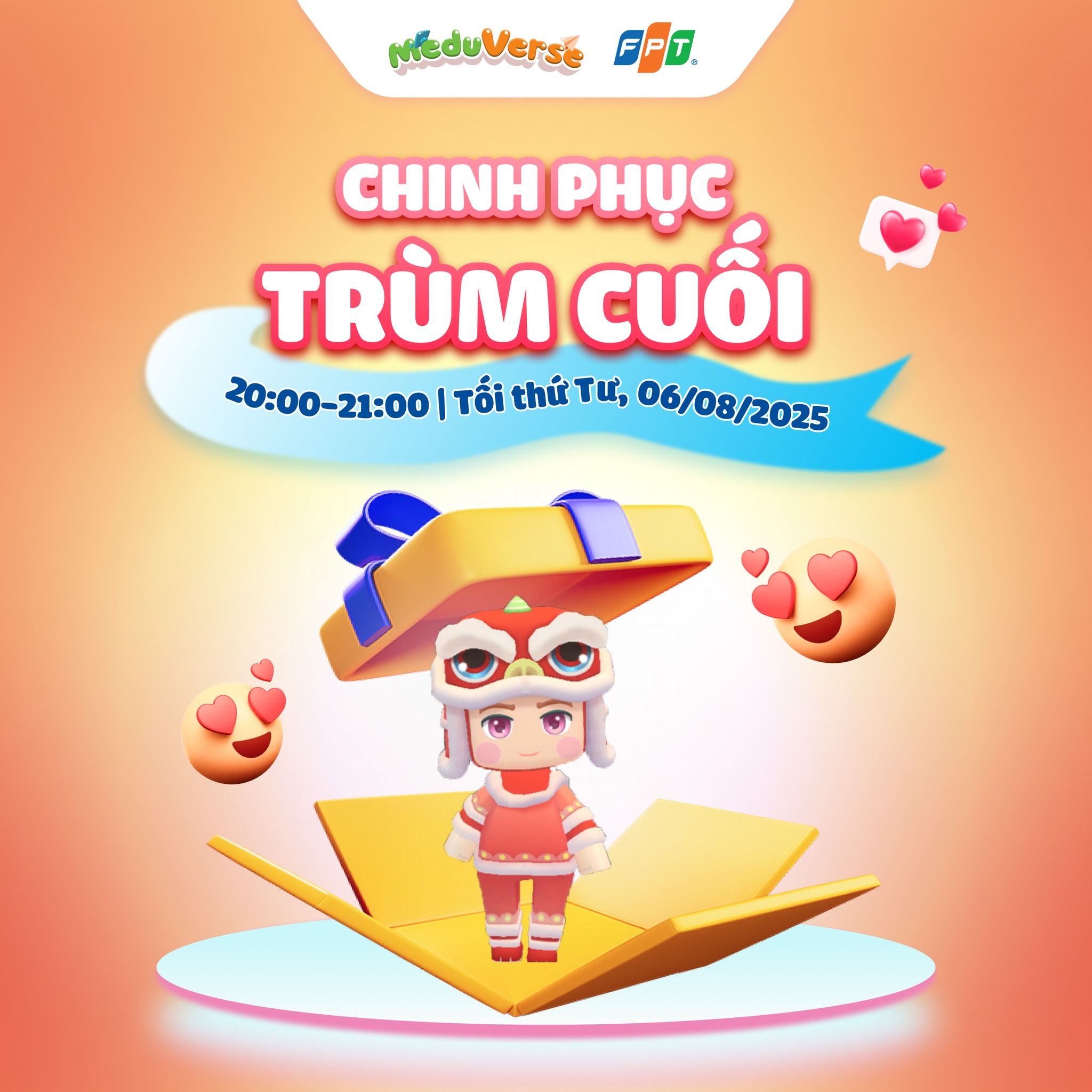 Sự kiện “Chinh phục trùm cuối” tuần 06/08/2025 chuẩn bị bắt đầu!